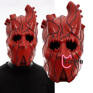 Dorohedoro Heart Mask Cosplay Scary Helmet Halloween Party Dress Costume Props - Picture 1 of 4