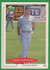 Vince Castaldo - 1991 Classic Best #264 - Stockton Ports Baseball Card
