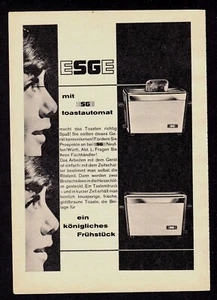 3w6799/ Alte Reklame von 1962 – ESGE Küchengeräte – ESGE Toastautomat - Picture 1 of 1