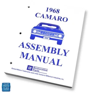 Camaro 1968 manual de montaje de fábrica GM cada hoja suelta/sin encuadernar - Imagen 1 de 4