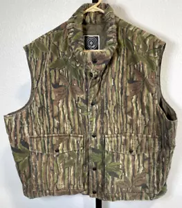 10X Mens Vintage Camo Hunting Vest Pockets Lite Loft Insulation - Picture 1 of 9