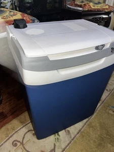 CRIVIT ELECTRIC COOL BOX 12V 240V 30L Blue Leads used Camping tent cooler van - Picture 1 of 22