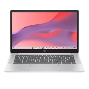 HP 14a-nf 14" HD Chromebook Intel N100 4GB 64GB Chrome OS - w/ Monster X6 - Picture 1 of 7