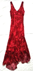 Wallis vintage bias cut dress - 1920/30s flapper style - silk devoree - cruise - Picture 1 of 10