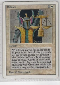 Balance Unlimited - Magic the Gathering MTG- vintage - ACTUAL CARD - US SELLER - Picture 1 of 2
