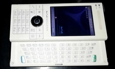 Smartphone Sharp WS007SH W-ZERO3 Blanco Willcom Windows Mobile Japón Raro Probado Foto 1 de 4
