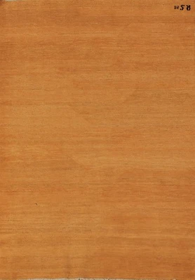 Arancione Moderno Lana Accent Rug 4x6 Contemporanea Annodato a Mano Arredo Casa - Image 1 of 4