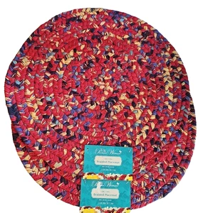 THE PIONEER DAMEN FIONA FLORAL 15" GEFLOCHTENE PLATZSETS NEU MIT ETIKETT 2er Set - Bild 1 von 4