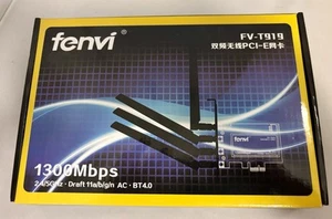 Fenvi Dual Band WIFI i Bluetooth PCI-E Adapter FV-T919 Hackintosh lub Windows - Zdjęcie 1 z 3