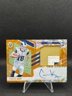 2017 Panini Unparalleled Orange Cooper Kupp Rookie Patch Auto No. 333 - 20/25 - Image 1 of 4