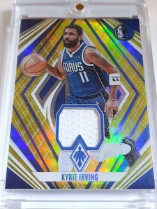 2023 Panini Phoenix Kyrie Irving #PATCH YELLOW Holo /49 Game Worn Jersey - Rare - Picture 1 of 4
