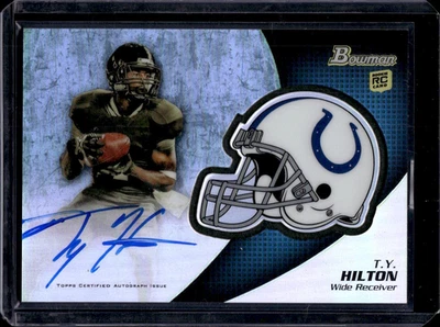 TY Hilton On Card Rookie Auto 2012 Bowman Chrome Indianapolis Colts Autograph - Image 1 of 2
