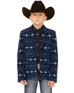 Rock and Roll Denim Boys' Southwestern Print Blazer - BB96C05503 - Picture 1 of 8
