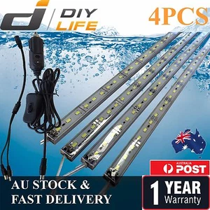 4X12V Waterproof Cool White 5630 Led Strip Lights Bars Camping Caravan Boat Cig - Picture 1 of 12