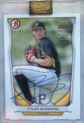 Topps Archives Signature Tyler Glasnow AUTO (Pirates) /92 - Image 1 of 2