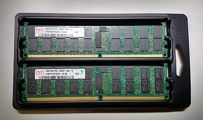Hynix 4GB  PC2-5300P  2Rx4  DDR2 Server Memory RAM (2 modules) - Image 1 of 4
