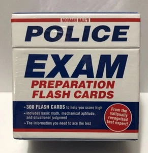 Norman Hall's Police Exam Preparation by Norman Hall 2011 Flash Cards New - Picture 1 of 5