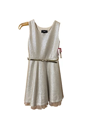 Girl Dress Amy Byer Formal Party Toasty Foil Tulle Layered Sleeveless Size 8 - Image 1 of 4