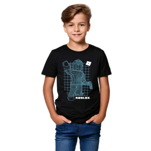 Roblox Boy's Cute Glow-in-the-Dark Black T-Shirt. Boy's Sizes S-XL. New w/ Tags! - Picture 1 of 3
