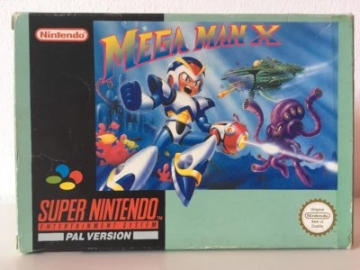 Nintendo Snes 16 Bit Lotto 1 - Mega Man X - Rare Pal Version - Immagine 1 di 3