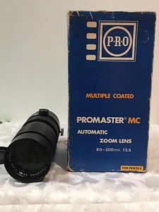 AUTO PROMASTER ZOOM 1:3.5 f=80-200mm LENS FOR PENTAX - Picture 1 of 11