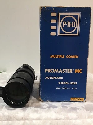 AUTO PROMASTER ZOOM 1:3.5 f=80-200mm LENS FOR PENTAX - Image 1 of 4