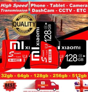 MicroSD Memory Card 32GB 64GB 128GB 256GB 512GB Class 10 High Speed + Adapter - Picture 1 of 15