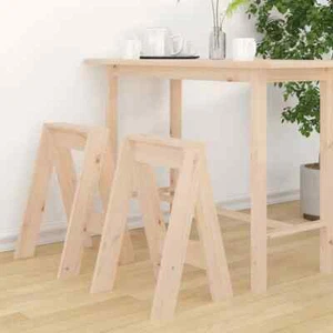 vidaXL Stools 2 pcs 40x40x60 cm Solid Wood Pine BMG - Picture 1 of 9