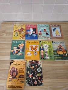 Vintage Lot of 12 Pack-O-Fun Scrap Craft Magazines 1975 Complete Set , plus 2 - Picture 1 of 7