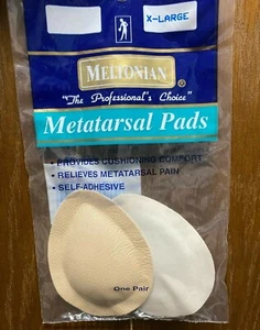 Meltonian Metatarsal Pads Leather Cushioning for Ball of Foot Pain XL Mens 12+ - Picture 1 of 3