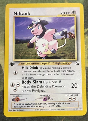 1st Edition Miltank 41/111 - Neo Genesis - Near Mint - Image 1 of 2