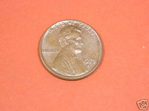 1979 D Cent Filled " D " Uncirculated BN-Red US ERROR COIN Free Shipping!!! - Foto 1 di 2