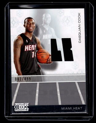Tarjeta reliquia de novato Daequan Cook 2007 Topps caja de lujo 82/499 #RR-DC Foto 1 de 2