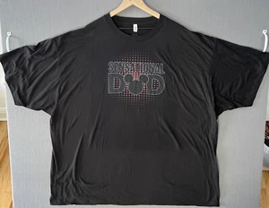 Disney Mens Size 5XB Big & Tall T-Shirt Short Sleeve Black Sensational Dad NWT - Picture 1 of 10