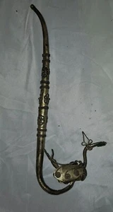 Pipa para fumar Paktong Ope china antigua rara filigrana de pavo real - Imagen 1 de 4