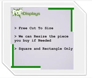 Clear Acrylic Sheet, Plexiglass Sheet, Plastic Sheet -Choose Size and Thickness - Picture 1 of 5