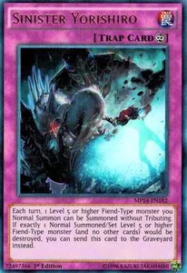 Sinister Yorishiro MP14-EN182 X 3 Como Nuevo 1er YUGIOH ULTRA HOLO - Imagen 1 de 1