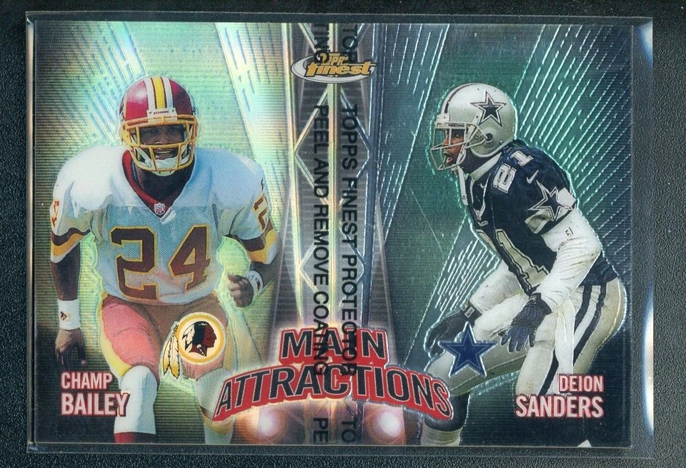Topps Finest Deion Sanders & Champ Bailey 1999 (refractor) atracciones principales #MA1 Foto 1 de 1