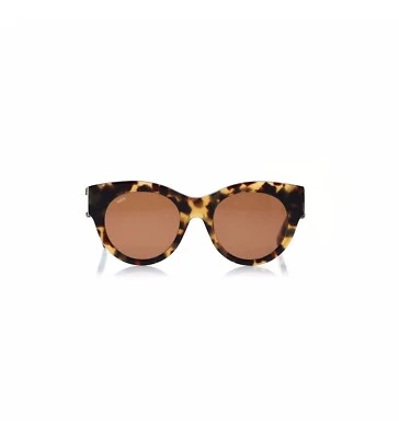 Tods TO245 56E Light Havana Round Plastic Sunglasses Frame 52-21-140 Rope Moda - Image 1 of 3