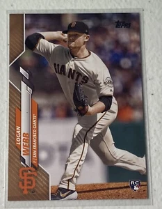 LOGAN WEBB  / 2020 Topps Series 2 / GOLD RC PARALLEL #’d 101/2020 / Giants - Picture 1 of 3