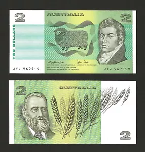 AUSTRALIA 2 Dollars 1979, P-43c, Knight / Stone Signatures, Pack Fresh UNC Grade - Picture 1 of 1
