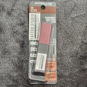 Maybelline Tattoo Studio #260 Deep Brown BRANDNEU - Bild 1 von 6