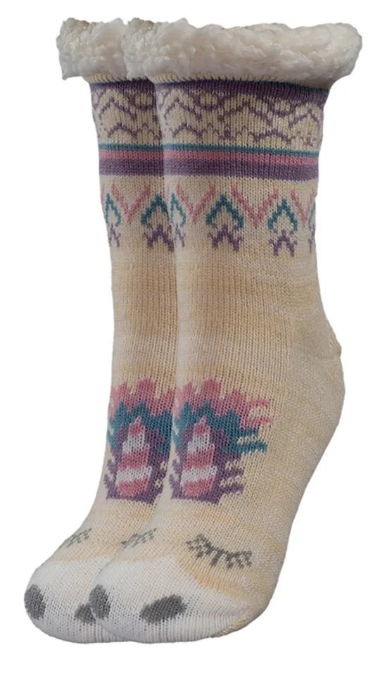 NUEVO Mujer Niñas Muk Luks Cabina Zapatilla Crew Calcetines talla S/M 6-8 koala o unicornio Foto 1 de 1