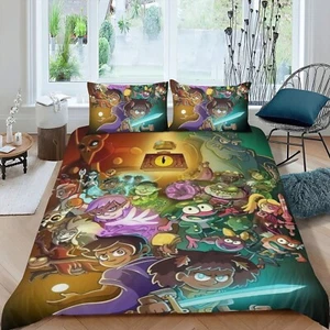 Juegos de cama de 3 piezas The Owl House juegos de funda nórdica para todas las estaciones para niños ligeros - Imagen 1 de 6