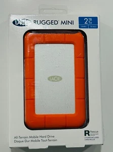 New LaCie Rugged Mini 2TB External HDD LAC9000298- All-Terrain Mobile Hard Drive - Afbeelding 1 van 4