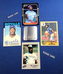 BO JACKSON /Royals/ ROOKIE LOT OF 4 CARDS / + Hologram + Coupon - Bild 1 von 4