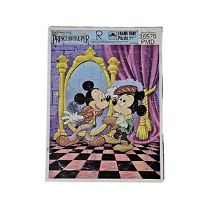 Vintage Golden Frame-Tray Puzzle Disney's The Prince and the Pauper Movie Puzzle - Picture 1 of 7