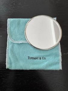 Specchio borsa rotondo vintage argento Tiffany & Co. - specchio compatto �� - Foto 1 di 3