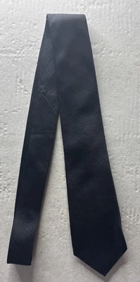 Paul Smith Dress Tie Solid Black Pattern Silk Made Italy Foto 1 de 4