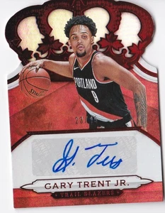 GARY TRENT JR. ROOKIE AUTOGRAPH RED 23/99 CROWN ROYALE NBA 2018-19 PORTLAND - Picture 1 of 2